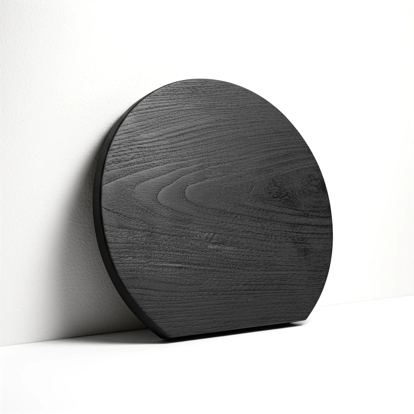 Etsu: Modern Round Shou Sugi Ban Board for Entertaining & Display