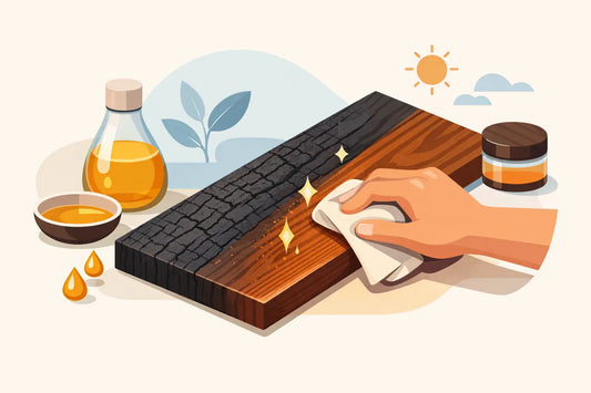 How to Oil Burnt Wood Boards Without Dulling Them