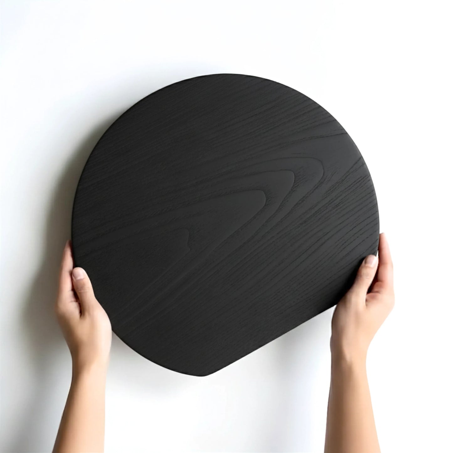Etsu: Modern Round Shou Sugi Ban Board for Entertaining & Display